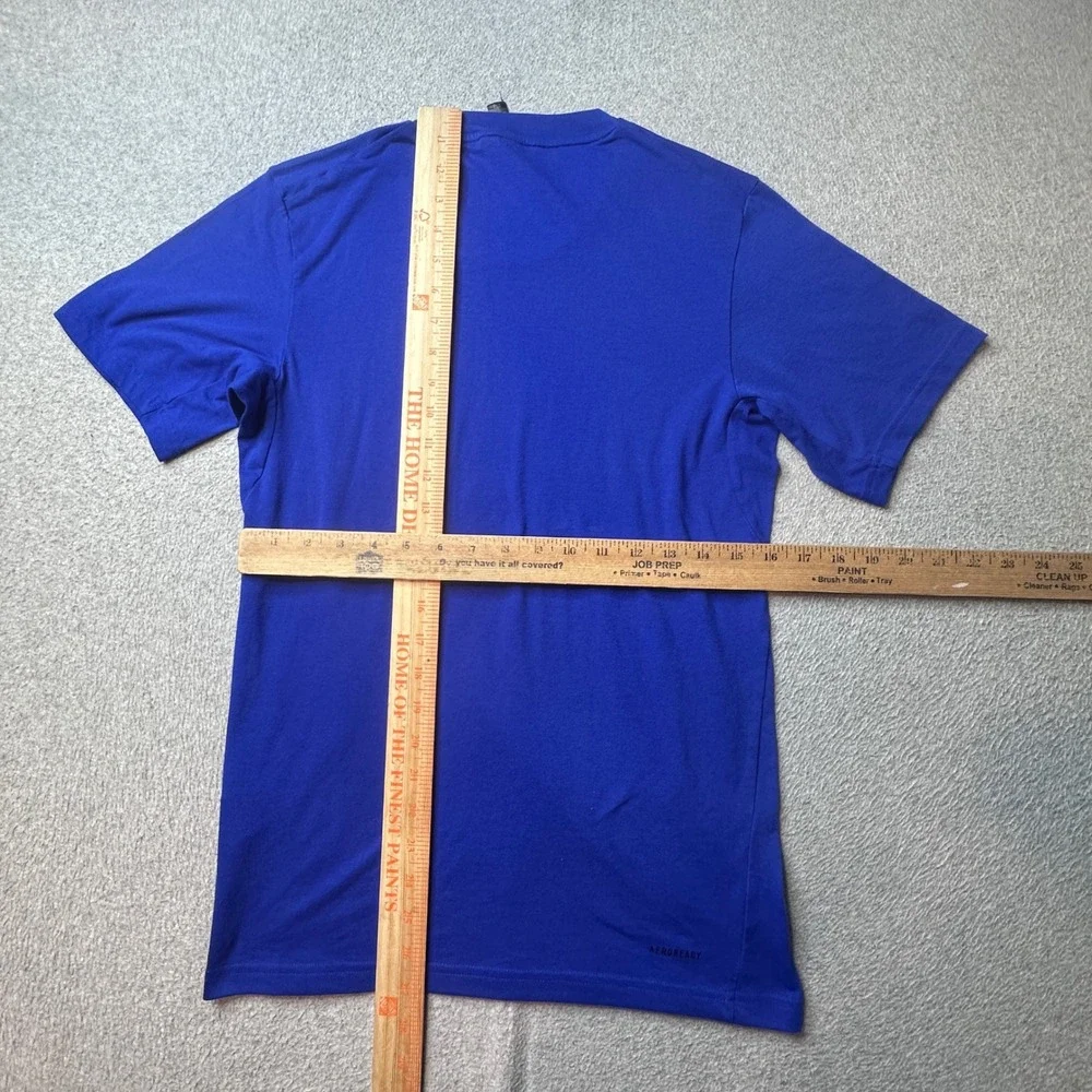 Adidas T-Shirt Mens XS Blue Aeroready Training Short Sleeve Performance Logo